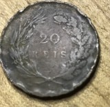 MNDSTR6 Portugalia 20 reis anii 1800