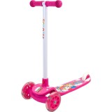 Trotineta cu 3 roti, Actione One, Rys, roti luminoase, Roz