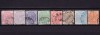 ✅ RO 1890 ,LP 47 ,&quot;Carol I - Cifra in 4 colturi &quot; , serie + varietate 3B violet , stampile frumoase, Stampilat