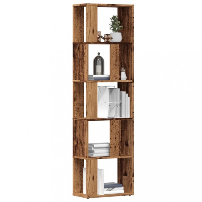 vidaXL Bibliotecă, lemn vechi, 45x24x159 cm, lemn prelucrat