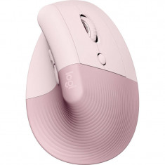 Mouse Logitech Lift Vertical Ergonomic Rose Dark Rose foto