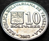 Cumpara ieftin Moneda 10 BOLIVARES - VENEZUELA, anul 2002 *cod 651 A = UNC, America Centrala si de Sud