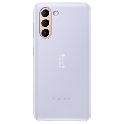 Husa de protectie Samsung pentru Galaxy S21 Plus, Smart LED Cover, Violet foto
