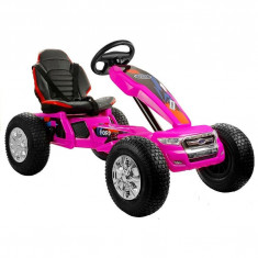 Go kart electric Ford Ranger, 2 viteze, cadru otel, roz foto