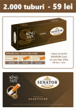 SENATOR Cork 24 mm Filter - Pachet 10 cutii tuburi tigari x 200 buc pentru tutun