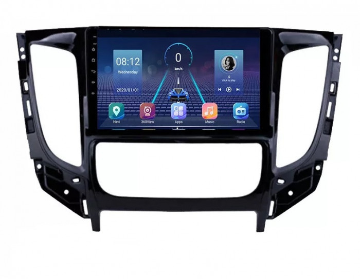 Navigatie Auto Multimedia cu GPS Mitsubishi L200 (2014 - 2020), Android, Display 9 inch, 2GB RAM +32 GB ROM, Internet, 4G, Aplicatii, Waze, Wi-Fi, USB