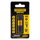Set 2 biti de impact PZ3 50 mm TMP, magnetici, pentru insurubare