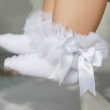 Sosetele cu tulle si fundita (Marime Disponibila: 6-12 luni (Marimea 19