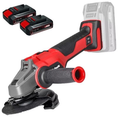 Einhell AXXIO 18/125 Q PXC + Twinpack CB - Polizor unghiular 125 mm + Set 2 acumulatori Li-Ion 18 V 2.5 Ah foto