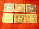 Serie Wurtemberg 1920 - Cerb - 6 valori fara guma