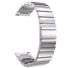Curea din metal compatibila cu Samsung Galaxy Watch 42mm, 20mm, Silver