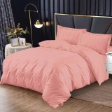 Cumpara ieftin Lenjerie Damasc cu elastic 180x200 Bright V8 Coral (Finet)