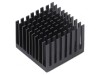 Radiator extrudat cu aripioare BGA negru 35mmx35mm