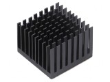 Radiator extrudat cu aripioare BGA negru 35mmx35mm