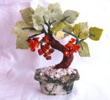 COPAC TIP BONSAI CU PIETRE SEMIPRETIOASE CARNEOL SI JAD COPAC FENG SHUI