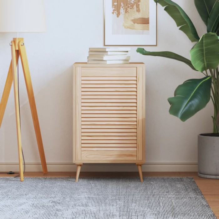 vidaXL Ușă de dulap cu design lambriu, 69x49,4 cm, lemn masiv de pin 151127