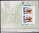 Portugal Azores 1981 Europa CEPT Folklore perf.sheet Mi.B2 MNH CE.015, Nestampilat