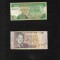 Set Mauritius 10 + 25 rupees rupii