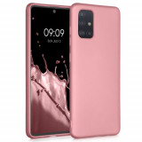 Cumpara ieftin Husa pentru Samsung Galaxy A71, Silicon, Rose Gold, 51213.31