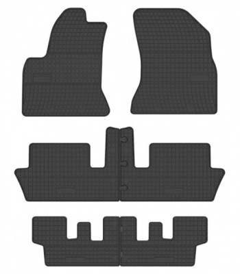 Covorase Presuri Auto Cauciuc Dedicate Citroen C4 PICASSO - 7 locuri 2006-2013 foto