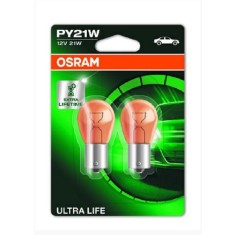 SET 2 BECURI 12V PY21W ULTRA LIFE BLISTER OSRAM
