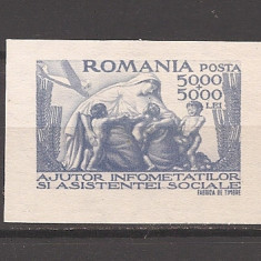 România 1947, LP 207 - Seceta, coliță nedantelată, MNH
