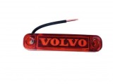 Lampa de gabarit cu LOGO Volvo rosie 12v-24v