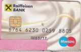 bnk crc Card bancar Raiffeisen Maestro - expirat
