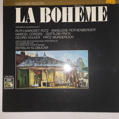 VINIL Puccini &amp;lrm;&amp;ndash; La Boh&amp;egrave;me - Grosser Querschnitt (VG) foto