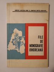 Consiliul Jude?ean Bihor al Frontului Unita?ii Socialiste - File de monografie bihoreana (1969) foto
