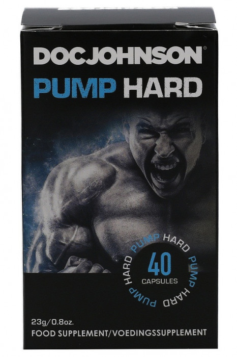 Pastile Potenta si Erectie pentru barbati, Doc Johnson, Pump Hard - 40 buc