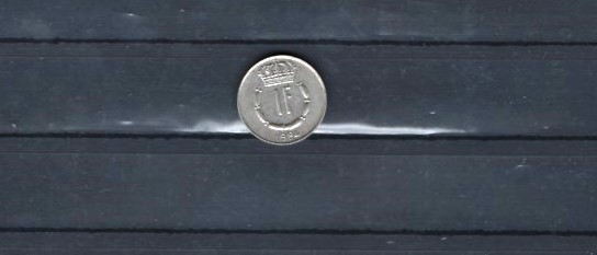 LUXEMBURG 84 - MONEDA 1 FRANCS, VF