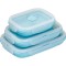 Set 3 caserole pliabile flippy, din silicon, rezistenta la temperaturi ridicate, usor de depozitat si curatat, 350/500/800 ml, utilizare in cuptorul c