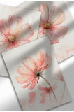 WF-SET11|Set de 3 postere cu flori &icirc;n acuarelă, artă botanică de perete, imprimeuri digitale pe p&acirc;nză, model floral minimalist | 3 x A3 (29.7 x 42 cm)
