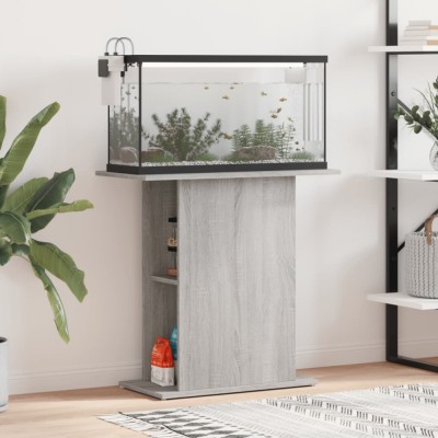 vidaXL Suport acvariu, gri sonoma, 75x36x72,5 cm, lemn prelucrat foto