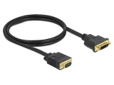 Cablu DVI-I 24+5 la VGA Single Link 1m Negru DELOCK 86756
