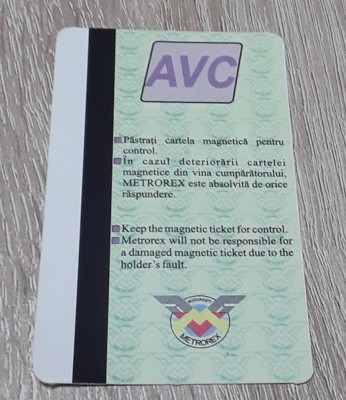 Cartela metrox AVC foto