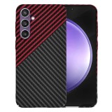 Husa Samsung Galaxy S23 FE Asteroid GSM Carbonite FiberShell, rosu inchis