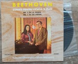 Beethoven, sonate pentru vioara si pian, Valentin Gheorghiu, Silvia Marcovici, VINIL, Clasica, electrecord