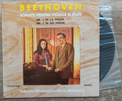 Beethoven, sonate pentru vioara si pian, Valentin Gheorghiu, Silvia Marcovici foto