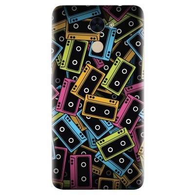 Husa silicon pentru Huawei Enjoy 7 Plus, Audio Cassette Color Vector foto