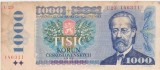 Bancnota Cehoslovacia 1000 coroane korun 1985, Bedřich Smetana, seria U23 146311