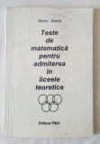 Teste de matematica pentru admiterea in licee teoretice