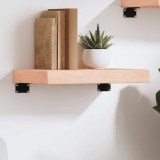 VidaXL Poliță de perete, 40x30x(2-6) cm, lemn masiv de stejar netratat