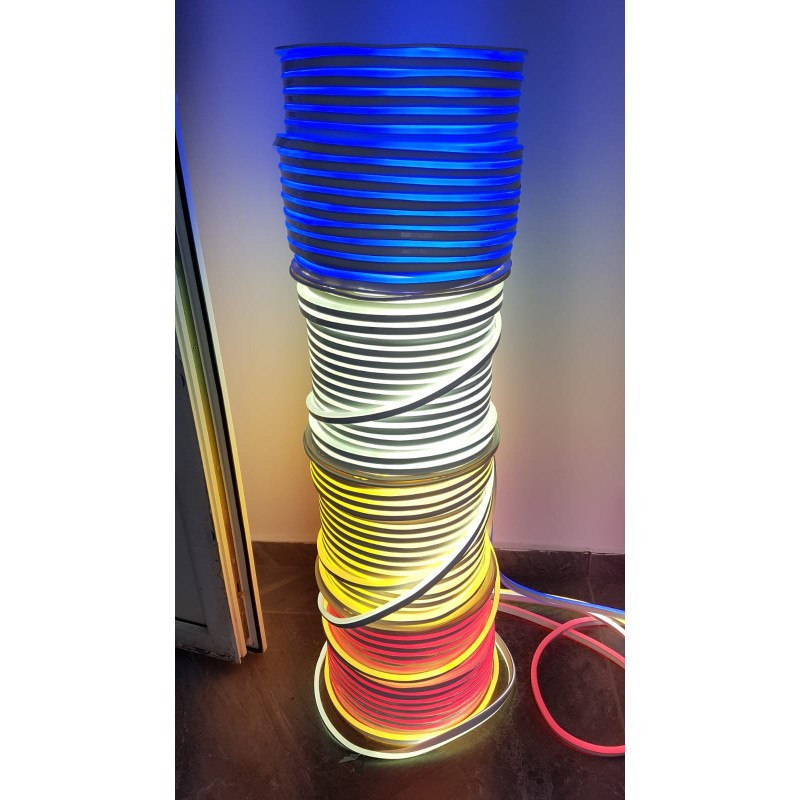 Rola Neon Flex Furtun Luminos LED 100 m ALB RECE / neon flexibil | Okazii.ro