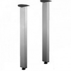 Set 2 picioare cromate pentru mobilier TWINS KOLO, alb, metal cromat, lungime 25 cm, 5 kg, KOL99656000 foto