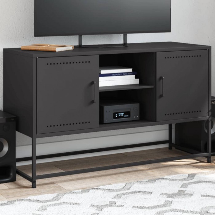 Gossi dulap inalt, negru, 36x39x123 cm, otel