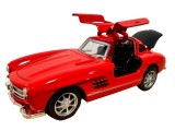 Macheta metal Mercedes clasica rosie 1:43 cu sunete si lumini
