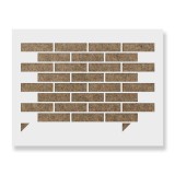 Cumpara ieftin Sablon Perete vopsire, tencuiala 900x600x0.7mm Running Bond Brick Refolosibil, model MXSP7056