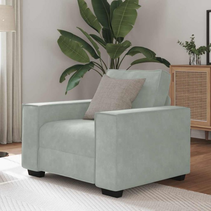 Gossi canapea scaun gri deschis 59 cm catifea